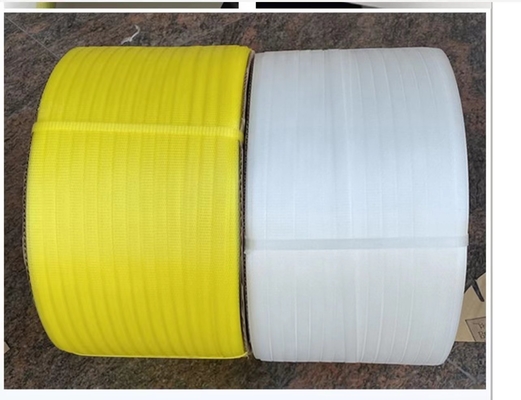 PP-Bindband, weißes PP-Verpackungsteppich, Umweltschutz-Verpackungsteppich, automatisches Verpackungsteppich, Breite: 5-19 mm