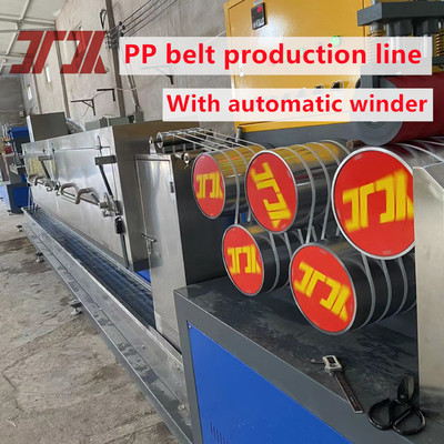 5-19 mm PP-Streifenband-Extrusionslinie mit GUOMAO-Getriebe und automatischem Wickler