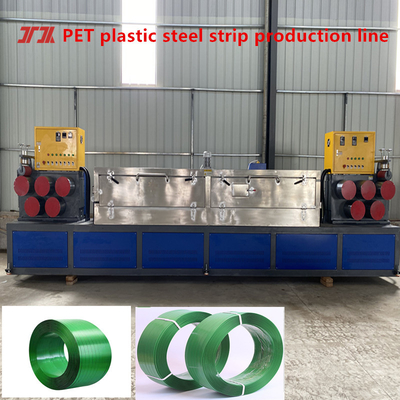 Hochgeschwindigkeits-Extruder-Produktionslinie für PET-Streifen Extrusionskapazität 100-600 kg/h Ausgestattet mit Servo-Windemaschine
