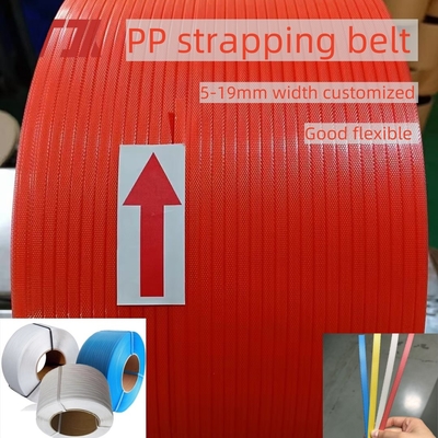19 mm 16 mm Plastik-PP-Band-Verpackungsgürtel für automatische Verpackungsmaschine mit guter Flexibilität