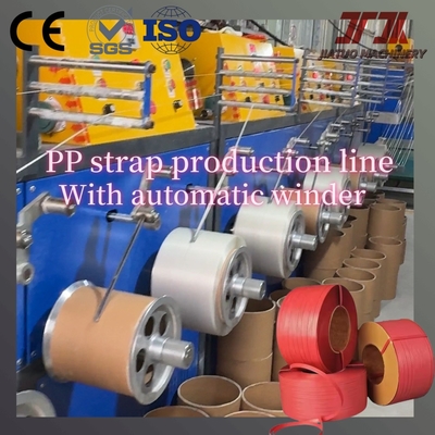 5-19 mm breite Plastik PP Bandmachine mit Non Stop Bildschirmwechsel und PLC-Steuerungssystem