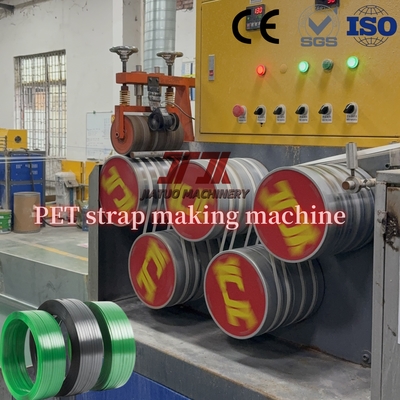 400-450 kg/h Kapazität PET-Bandherstellungsmaschine mit vollautomatischem Aufwickler und Herstellung von hochfestem PET-Band