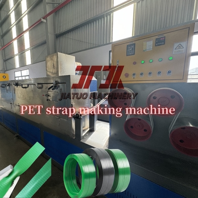 110φ Einschrauben-Plastik-PET-Streifen-Extrusionslinie mit PLC-Steuerung und automatischem Winder 9-32 mm starke Festigkeit