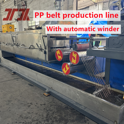 Automatische Aufnahme-PP-Streifenband-Extrusionslinie mit 125 mm Schraubmaterial 350-380 kg/h