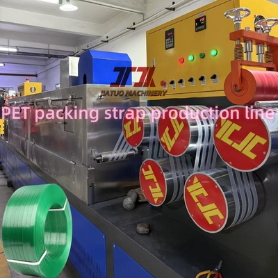 180 kg/h PET-Produktionslinie mit Doppelriemen mit PLC-Steuerung und 100-160 m/min Laufgeschwindigkeit