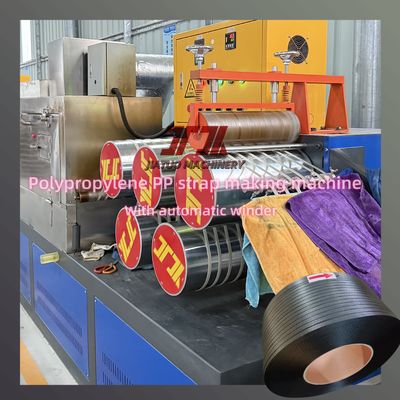 Kunststoffextruder 5-19mm PP-Band Produktionslinie mit Schneider-Schalter und Non-Stop-Siebwechsler