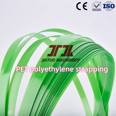 Zugkraft 1000N 19mm Breite Transparent Grün PET-Band Günstiges Verpackungsband