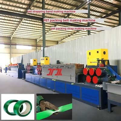 PET-Umreifungsmaschine 9–25mm PET-Kunststoffband-Produktionsanlage mit SPS-Steuerungssystem