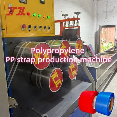 5-19 mm vollautomatische PP-Streifen-Extrusionslinie für den automatischen Verpackungsgürtel