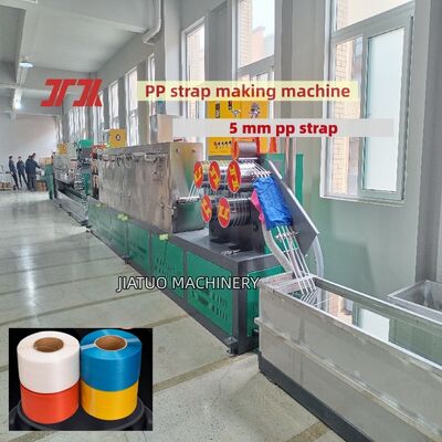 PLC-gesteuerte PP-Verpackungsriemenherstellungsmaschine PP-Verpackungsriemen-Produktionslinie mit 100% recycelten PP-Materialien