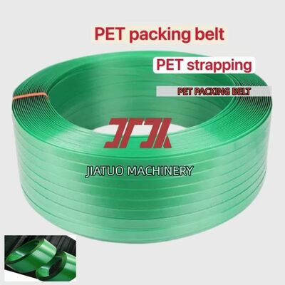 PET Kunststoff Stahl Verpackung 16mm grünes PET Umreifungsband für automatische Umreifung