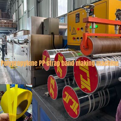 300 m/min Energieeinsparung PP-Streifenband Extrusionslinie mit 38CrMoAlA-Schraube für Low Camber Strap